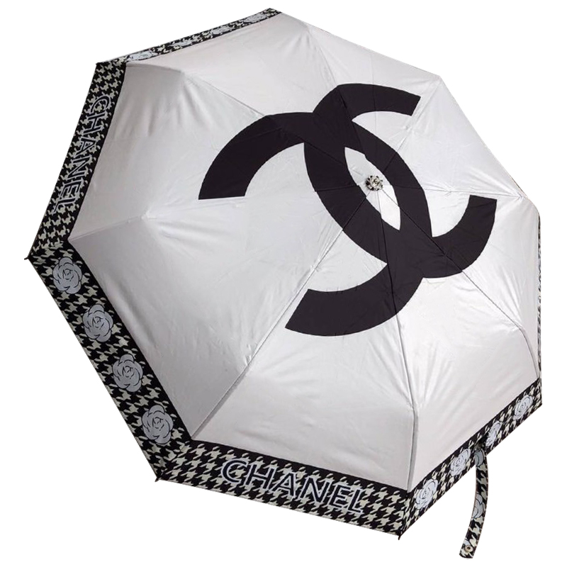 Зонт раскладной CHANEL дизайн 016 Белый цвет Белый Черный Зонт раскладной CHANEL дизайн 016 Белый цвет Белый Черный в Орле | Loft Concept