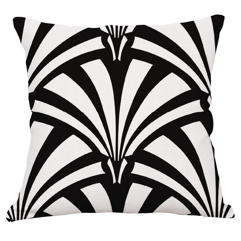 Декоративная подушка Black and White Pattern #2 Черно-белый Декоративная подушка Black and White Pattern #2 Черно-белый в Орле | Loft Concept