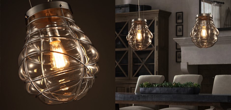 Подвесной светильник Steampunk Glass Shape Подвесной светильник Steampunk Glass Shape - Loft-Concept в Орле