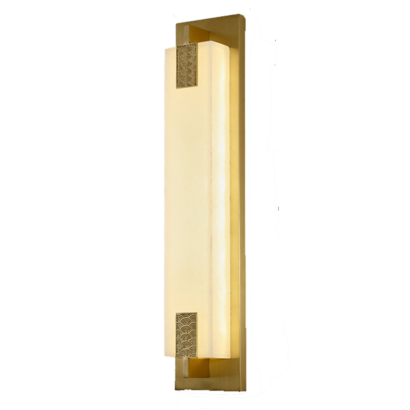 Накладной Настенный светильник Арт-Деко натуральный мрамор Art-Deco Wall Lamp Латунь Накладной Настенный светильник Арт-Деко натуральный мрамор Art-Deco Wall Lamp Латунь в Орле | Loft Concept