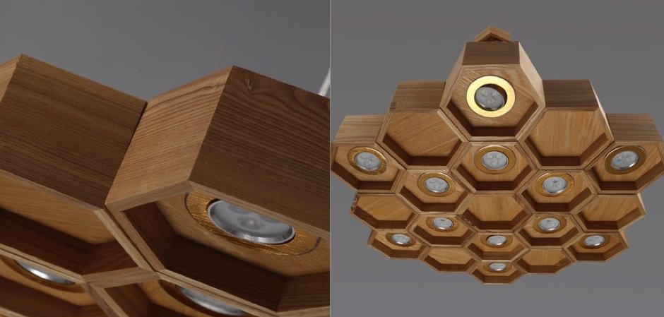 Люстра Honeycomb 12 Loft Wooden Ecolight Люстра Honeycomb 12 Loft Wooden Ecolight - Loft-Concept в Орле