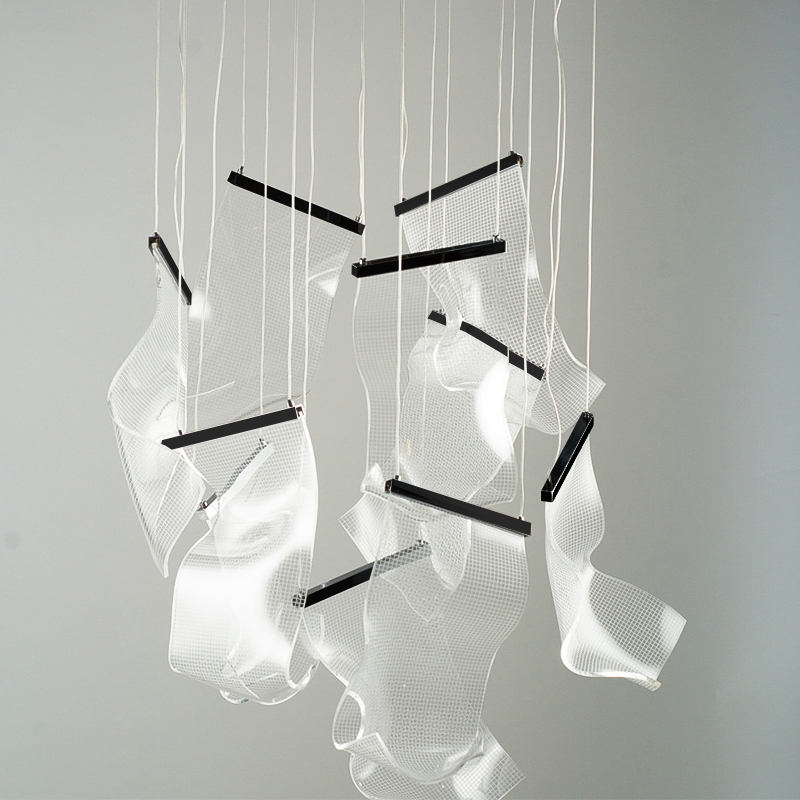 Люстра Gweilo 10 Chandelier Прозрачный Черный Люстра Gweilo 10 Chandelier Прозрачный Черный в Орле | Loft Concept