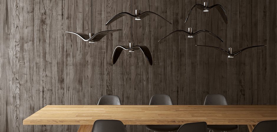 Подвесной светильник Brokis Night Birds black Подвесной светильник Brokis Night Birds black - Loft-Concept в Орле