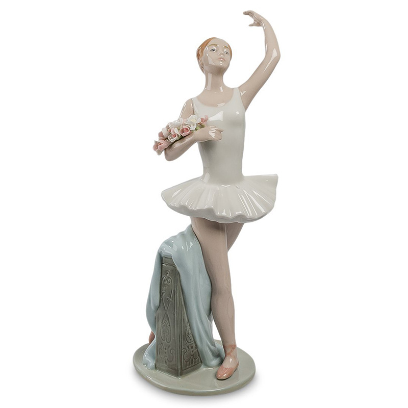 Статуэтка фарфоровая Прима-балерина Charming Statuette Белый Розовый Серо-голубой Бежевый Серый Статуэтка фарфоровая Прима-балерина Charming Statuette Белый Розовый Серо-голубой Бежевый Серый в Орле | Loft Concept