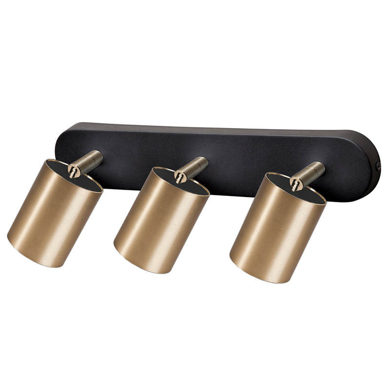 Бра Celis Spot Wall Lamp Trio brass Черный Латунь Бра Celis Spot Wall Lamp Trio brass Черный Латунь в Орле | Loft Concept