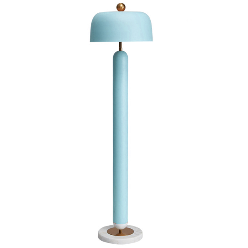 Meet blue Floor lamp Голубой Латунь Meet blue Floor lamp Голубой Латунь в Орле | Loft Concept