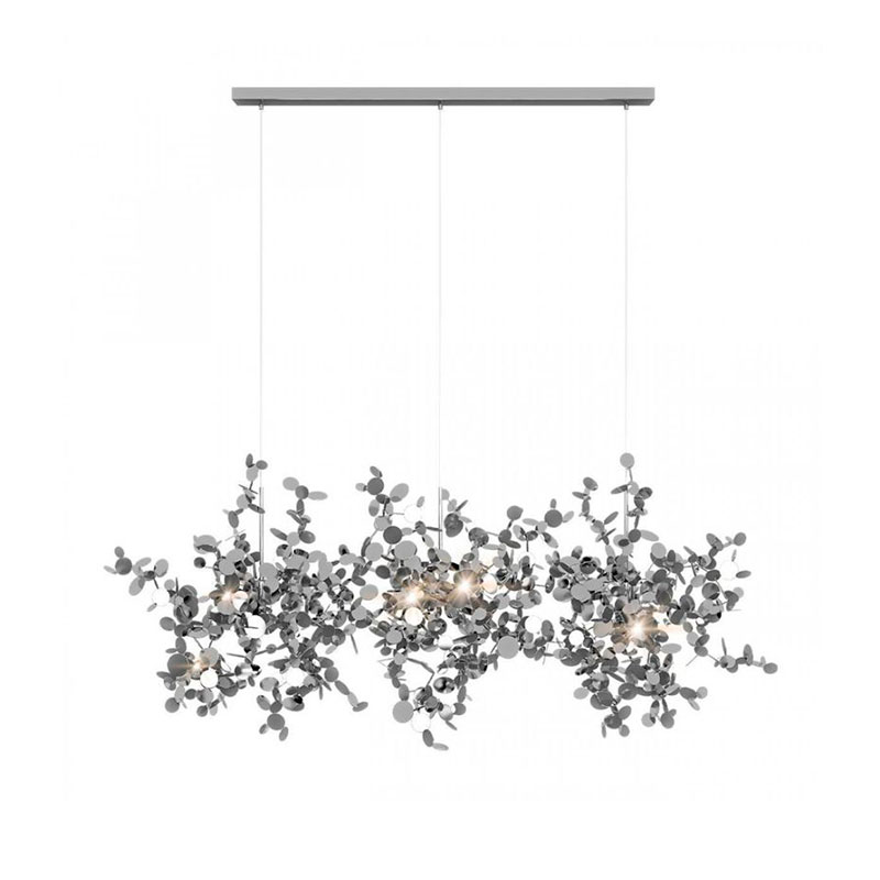 Люстра Terzani Argent Suspension Linear Silver длина 85 см Серебряный Люстра Terzani Argent Suspension Linear Silver длина 85 см Серебряный в Орле | Loft Concept