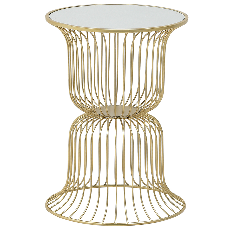 Круглый приставной стол Anthony Gold Side Table Круглый приставной стол Anthony Gold Side Table в Орле | Loft Concept