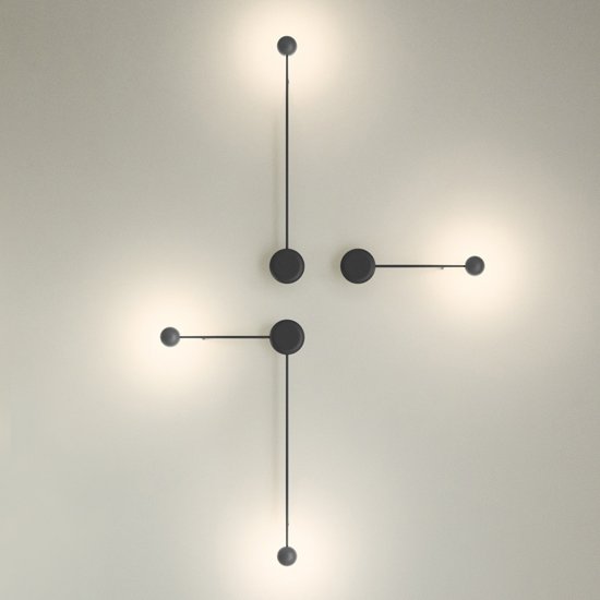 Бра Pin Wall Light black Белый Бра Pin Wall Light black Белый в Орле | Loft Concept