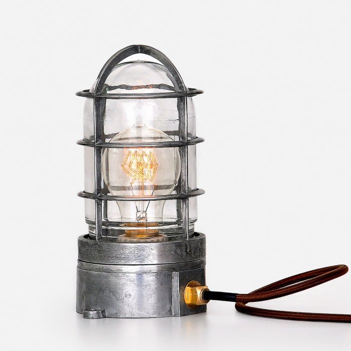 Настольная лампа Steampunk Cage Glass Edison Table lamp Настольная лампа Steampunk Cage Glass Edison Table lamp в Орле | Loft Concept