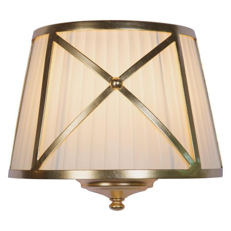 Бра Provence Lampshade Light Gold Wall Lamp Бежевый Золотой Бра Provence Lampshade Light Gold Wall Lamp Бежевый Золотой в Орле | Loft Concept