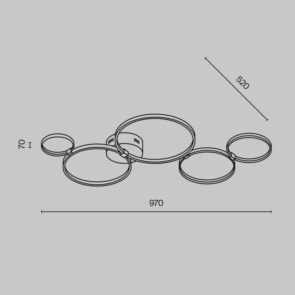 Потолочный светильник Olympia 3000-4000К 43Вт в Орле