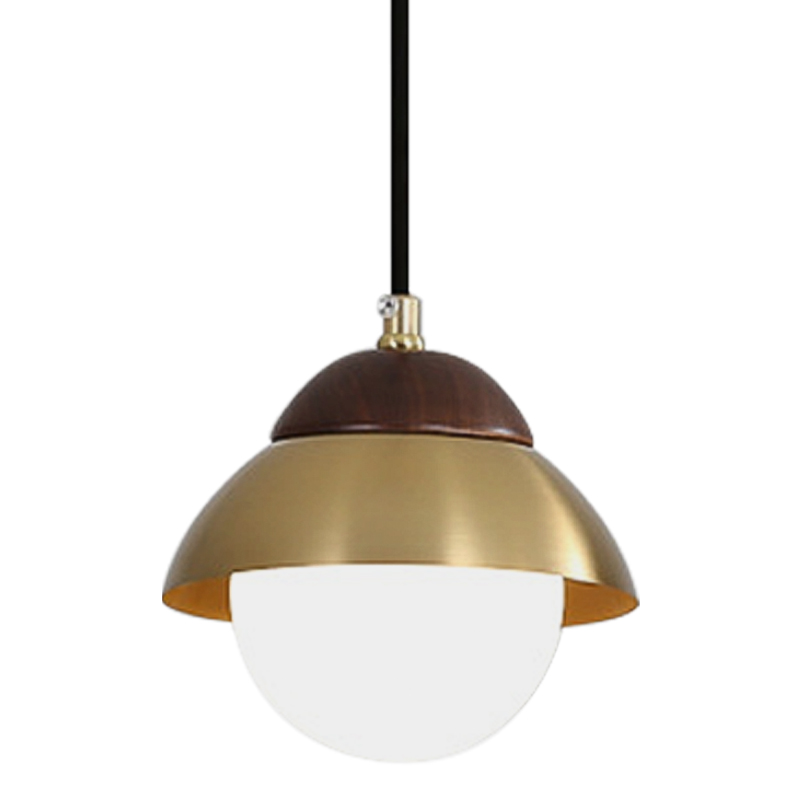 Подвесной светильник Roch Pendant Wooden Eco Light Коричневый Латунь Подвесной светильник Roch Pendant Wooden Eco Light Коричневый Латунь в Орле | Loft Concept