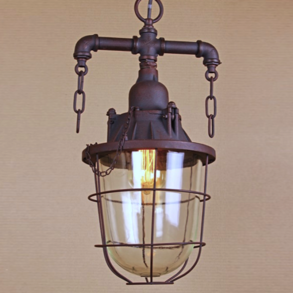 Подвесной светильник Marine Lantern Коричневый Подвесной светильник Marine Lantern Коричневый в Орле | Loft Concept