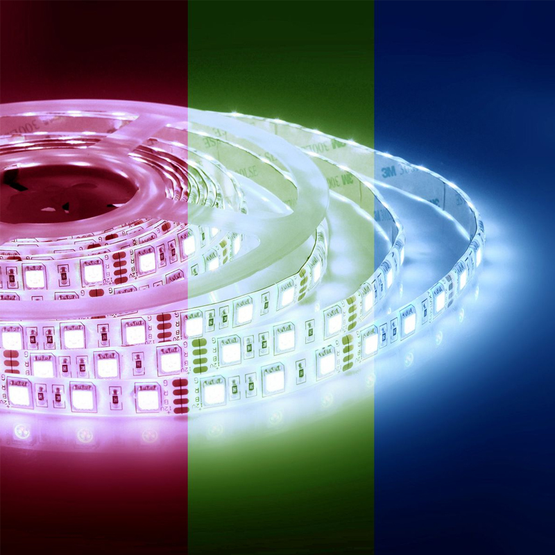 Светодиодная влагозащищенная лента 5М 14,4W/m 60LED/m 5050SMD разноцветная Белый Светодиодная влагозащищенная лента 5М 14,4W/m 60LED/m 5050SMD разноцветная Белый в Орле | Loft Concept
