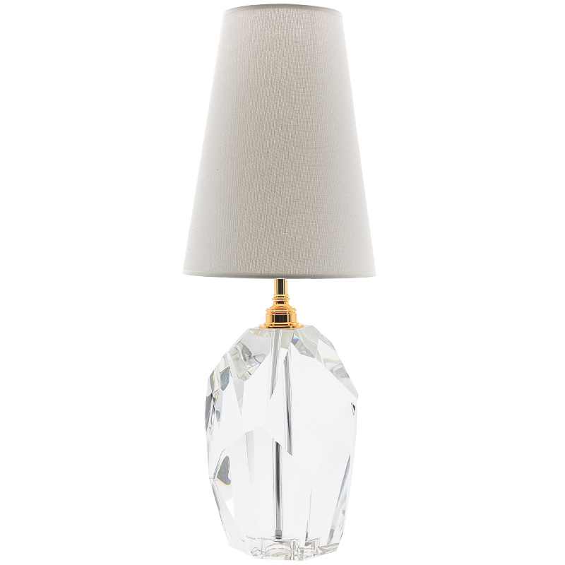 Настольная лампа Crystal table Lamp Прозрачный Белый Настольная лампа Crystal table Lamp Прозрачный Белый в Орле | Loft Concept