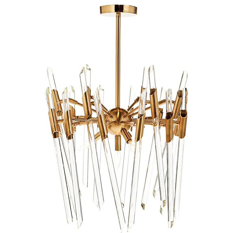 Люстра Ice Rods Chandelier brass Латунь Люстра Ice Rods Chandelier brass Латунь в Орле | Loft Concept