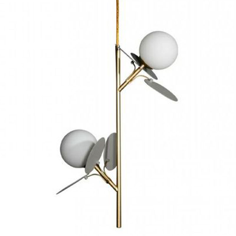 Люстра MATISSE Pendant Double Grey Серый Золотой Белый Люстра MATISSE Pendant Double Grey Серый Золотой Белый в Орле | Loft Concept