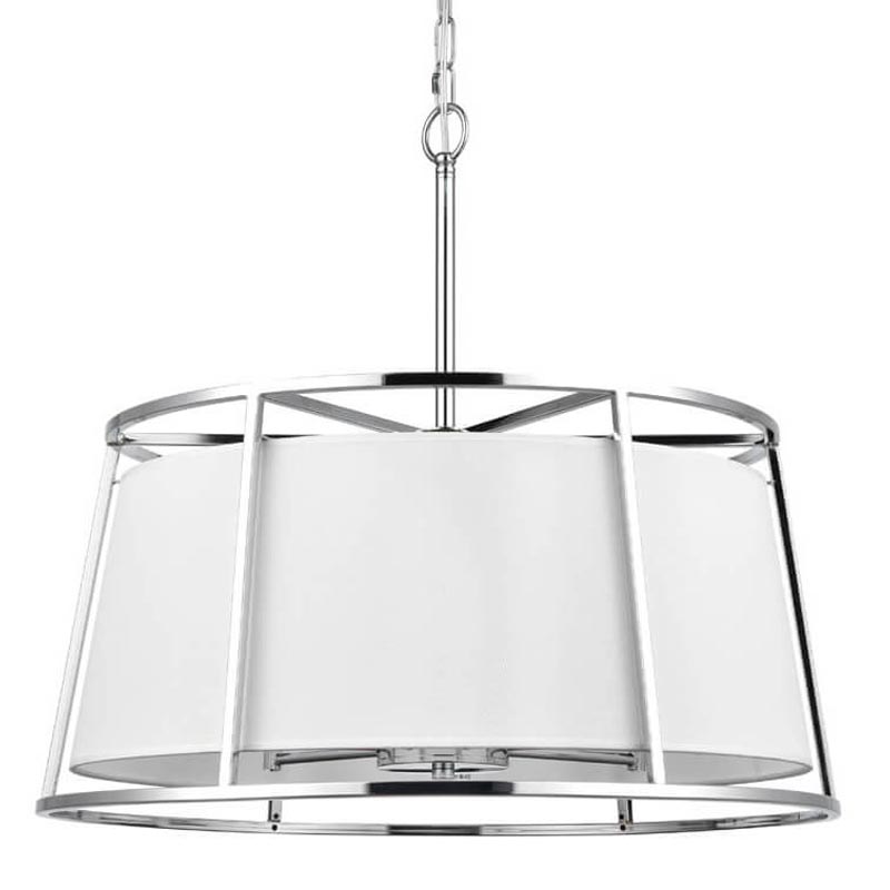 Люстра Alexis Chandelier 60 Хром Белый Люстра Alexis Chandelier 60 Хром Белый в Орле | Loft Concept