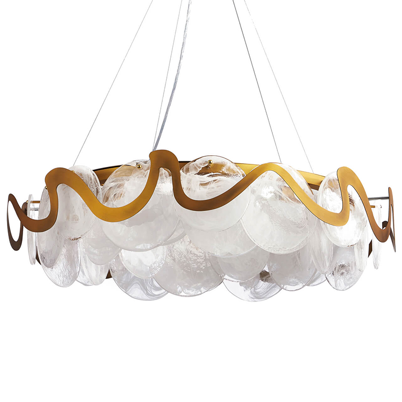 Люстра Darden Chandelier Латунь Белый Люстра Darden Chandelier Латунь Белый в Орле | Loft Concept