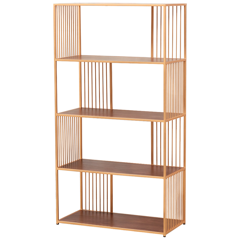 Стеллаж Blaise Metal Rack Латунь Древесина в Орле | Loft Concept 