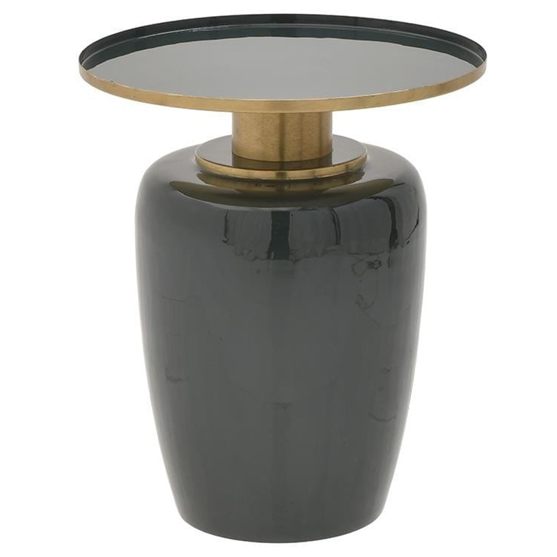 Круглый металлический приставной стол Calem Side Table Olive Золотой Оливковый Круглый металлический приставной стол Calem Side Table Olive Золотой Оливковый в Орле | Loft Concept