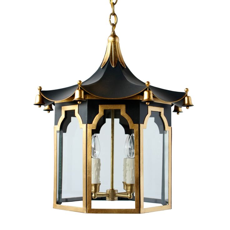 Люстра Pendant Lamp Chinese Pagoda Черный Золотой Люстра Pendant Lamp Chinese Pagoda Черный Золотой в Орле | Loft Concept