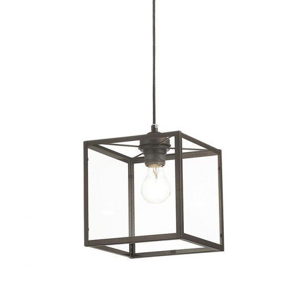 Подвесной светильник Loft Industrial Ortogonal Pendant Cube Brown Прозрачное Стекло Коричневый Подвесной светильник Loft Industrial Ortogonal Pendant Cube Brown Прозрачное Стекло Коричневый в Орле | Loft Concept