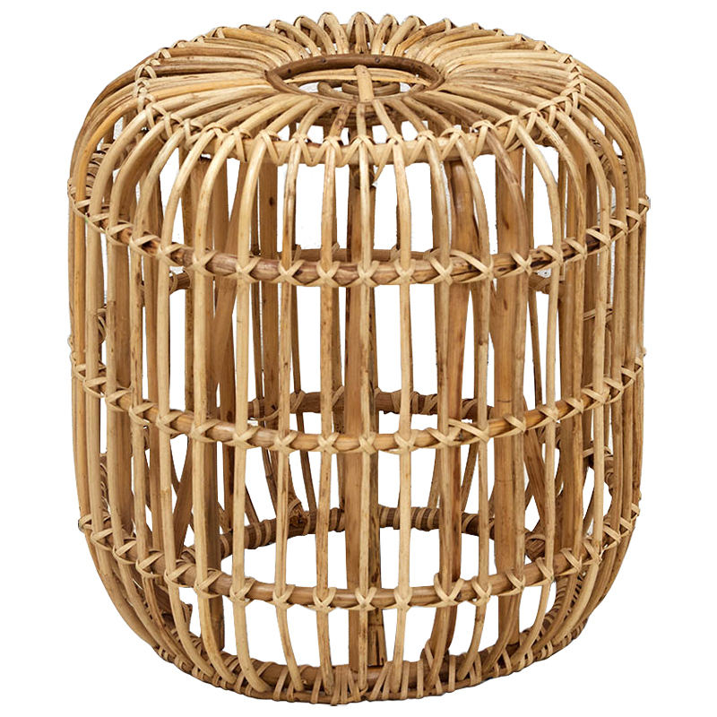 Плетеный приставной столик Wicker Side Table Древесина в Орле | Loft Concept 