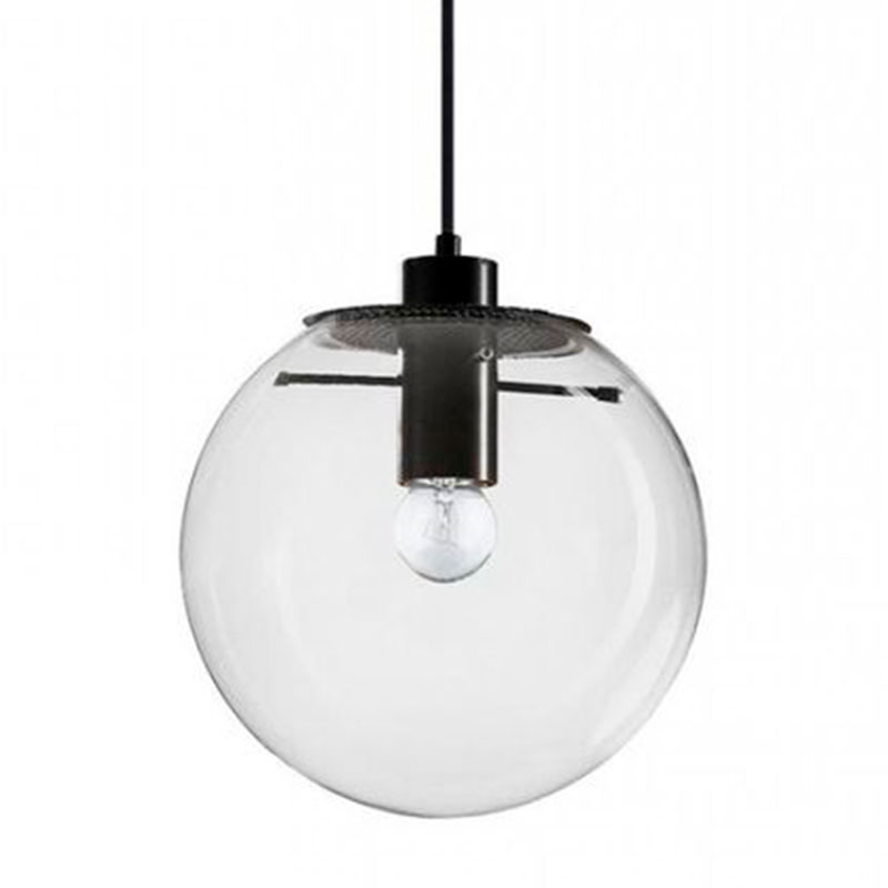 Подвесной светильник Selene Glass Ball Ceiling Lights Black 40 cm Черный Прозрачное Стекло Подвесной светильник Selene Glass Ball Ceiling Lights Black 40 cm Черный Прозрачное Стекло в Орле | Loft Concept