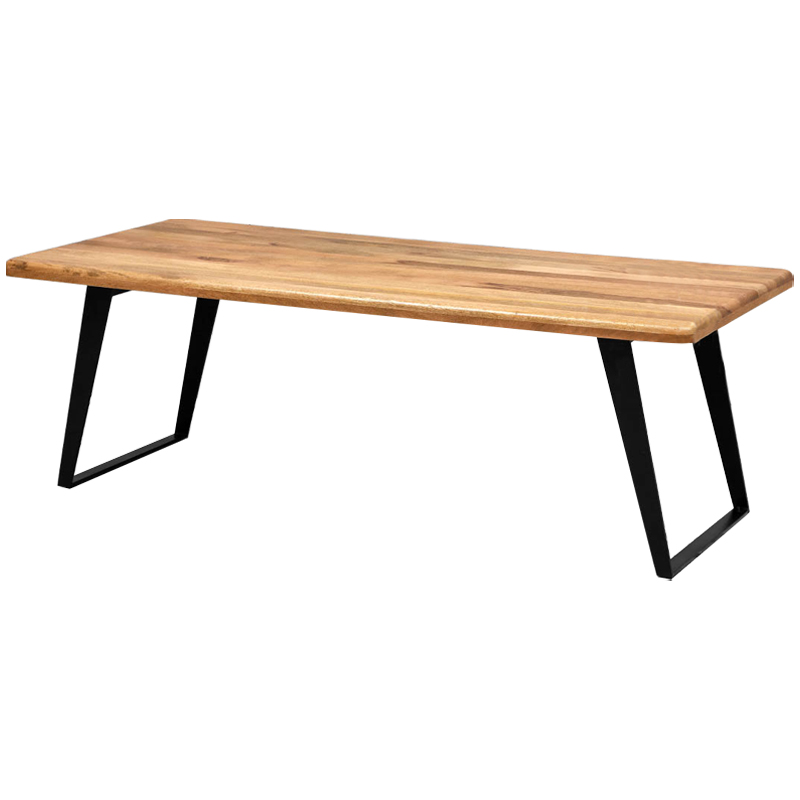 Обеденный стол с деревянной столешницей Ramu Wood Dinner Table Древесина Черный Обеденный стол с деревянной столешницей Ramu Wood Dinner Table Древесина Черный в Орле | Loft Concept