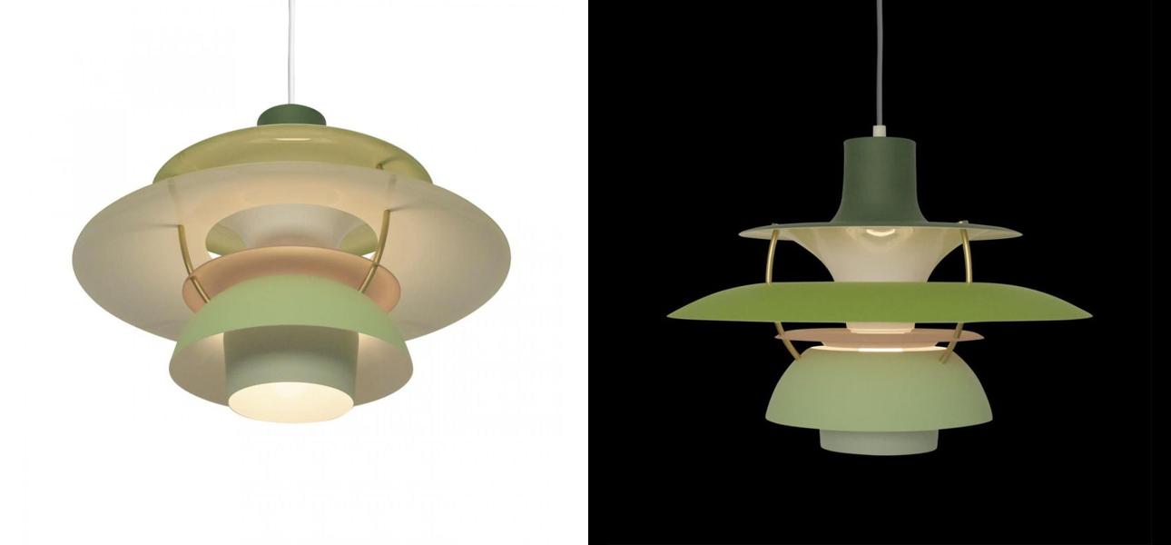 Зеленый Подвесной Светильник Louis Poulsen PH 5 Poul Henningsen Green - фото №2