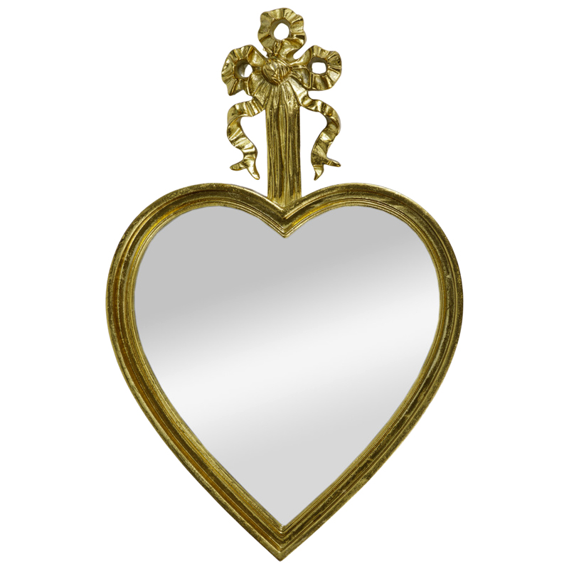 Зеркало Mirror Heart Золотое Золотой в Орле | Loft Concept 