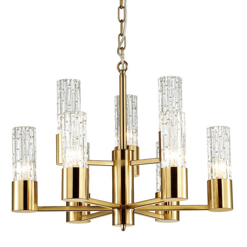 Люстра Lorinda Chandelier two tiers Прозрачный (Transparent) Золотой Люстра Lorinda Chandelier two tiers Прозрачный (Transparent) Золотой в Орле | Loft Concept