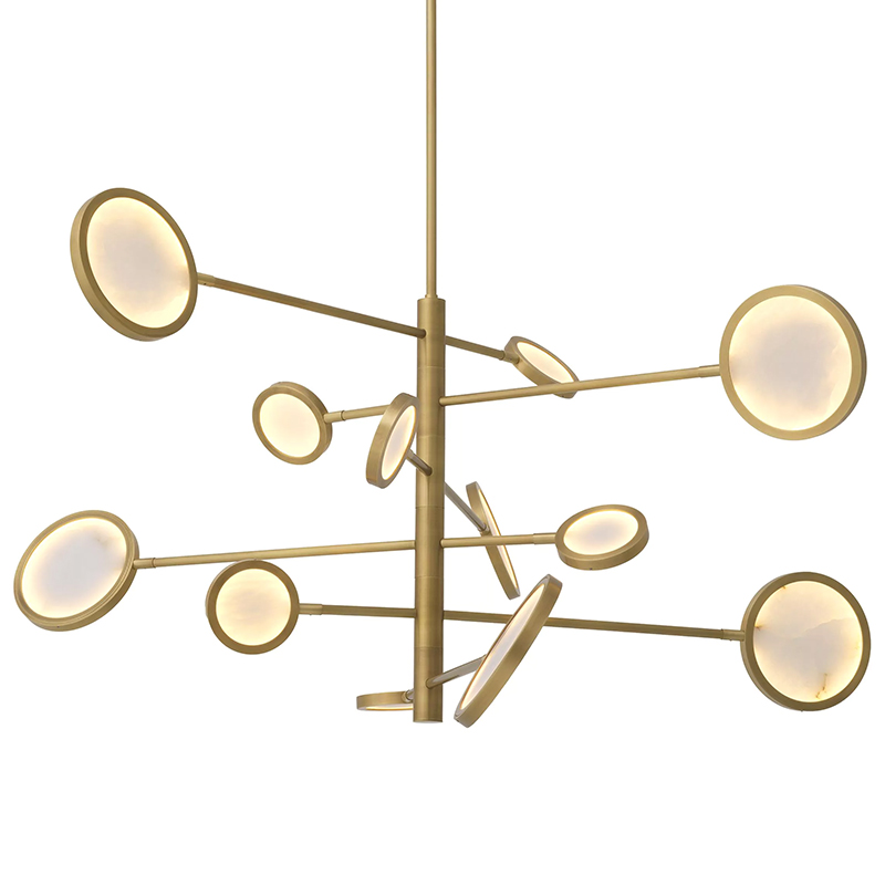 Люстра Eichholtz Chandelier Domani Золотой Белый Люстра Eichholtz Chandelier Domani Золотой Белый в Орле | Loft Concept