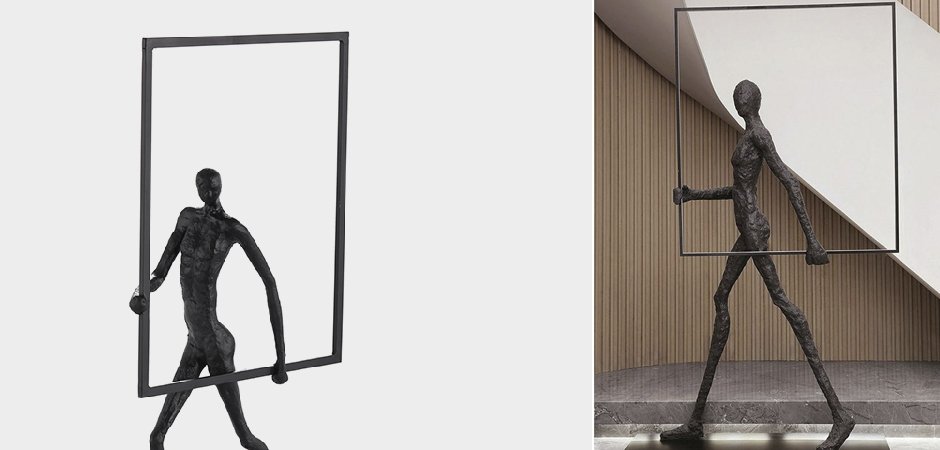 Торшер Man carries light square Торшер Man carries light square - Loft-Concept в Орле