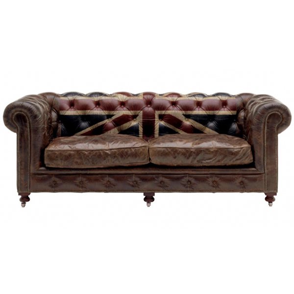 Диван Chesterfield Rebel Sofa Union Jack Andrew Martin Коричневый Диван Chesterfield Rebel Sofa Union Jack Andrew Martin Коричневый в Орле | Loft Concept