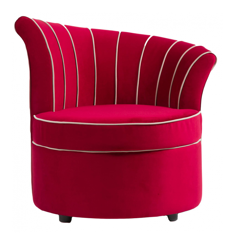 Кресло Curly Backrest Red Красный Кресло Curly Backrest Red Красный в Орле | Loft Concept