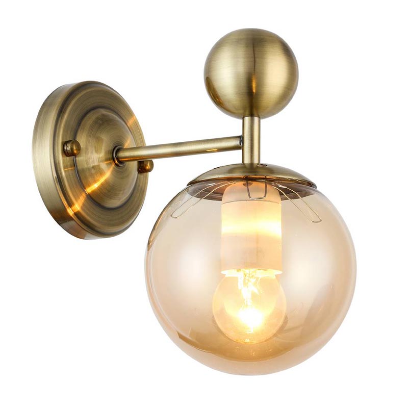 Бра Demian Bronze Wall Lamp Бронза Янтарный Бра Demian Bronze Wall Lamp Бронза Янтарный в Орле | Loft Concept
