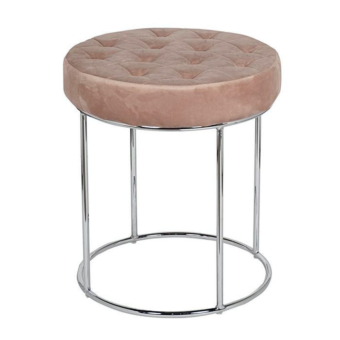 Пуф Rhombus Velours Pink Хром Дымчатая Роза Пуф Rhombus Velours Pink Хром Дымчатая Роза в Орле | Loft Concept