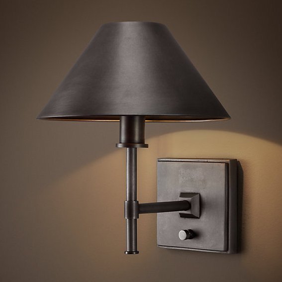 Бра RH Petite Candlestick SCONCE Aged steel Графит Бра RH Petite Candlestick SCONCE Aged steel Графит в Орле | Loft Concept