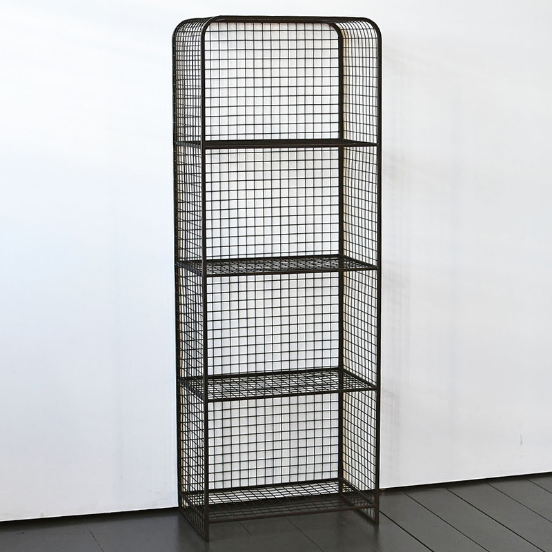 Стеллаж Knott Industrial Metal Rust Rack Черный Стеллаж Knott Industrial Metal Rust Rack Черный в Орле | Loft Concept