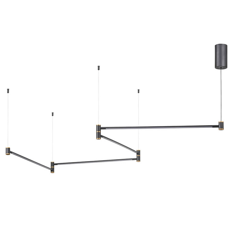 Подвесной светильник Drawing Line Gold Black Золотой Черный Подвесной светильник Drawing Line Gold Black Золотой Черный в Орле | Loft Concept