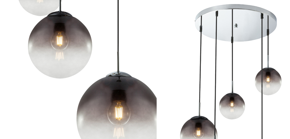 Люстра Ball Sunrise Pendant lamp smok 5 плафона Люстра Ball Sunrise Pendant lamp smok 5 плафона - Loft-Concept в Орле