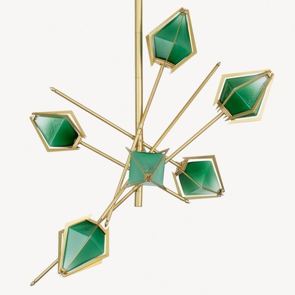 Люстра HARLOW Small Chandelier Gabriel Scott Латунь Люстра HARLOW Small Chandelier Gabriel Scott Латунь в Орле | Loft Concept