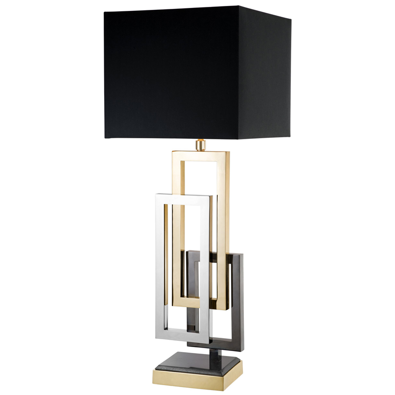 Настольная лампа Eichholtz Table Lamp Regine Черный Никель Темный никель Золотой Настольная лампа Eichholtz Table Lamp Regine Черный Никель Темный никель Золотой в Орле | Loft Concept