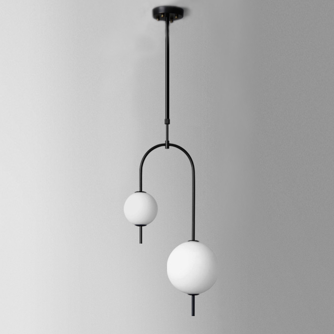 Люстра Balance Beads Libra Черный Белый Люстра Balance Beads Libra Черный Белый в Орле | Loft Concept