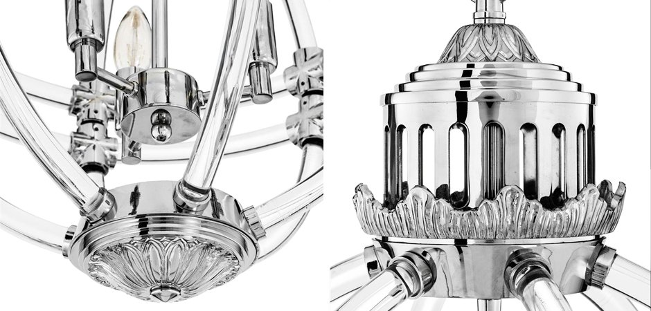Люстра Eichholtz Chandelier Impero Silver Люстра Eichholtz Chandelier Impero Silver - Loft-Concept в Орле