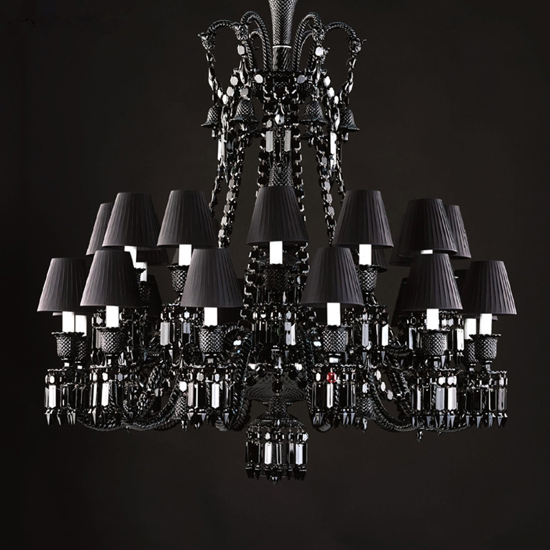 Люстра BACCARAT ZENITH NOIR Chandelier Черный Люстра BACCARAT ZENITH NOIR Chandelier Черный в Орле | Loft Concept