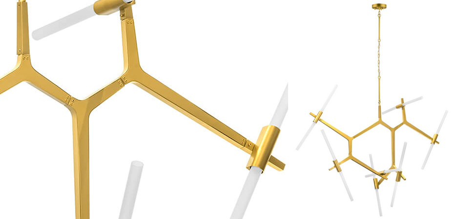 Люстра Agnes Chandelier Gold 14 Люстра Agnes Chandelier Gold 14 - Loft-Concept в Орле